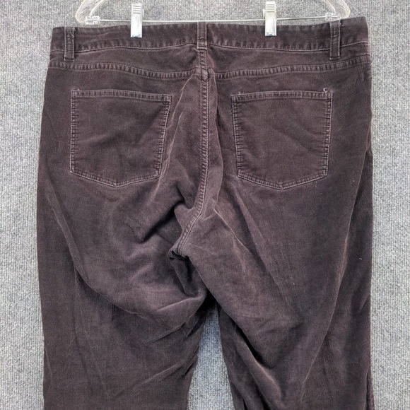Talbots Women's Curvy Corduroy Jeans Brown Plus Size 16 5-Pocket - Picture 9 of 15